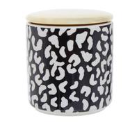 Orsina Stoneware Medium Canister,gold Reflective Container With Silicone Seal Lid,handcrafted Storage Container