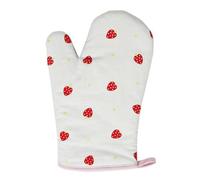Premier Housewares Strawberry Fields 100% Cotton Single Oven Glove, Red