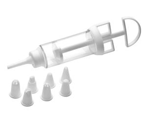 Orsina Stunning Design White & Clear Plastic Cake Decorating Set, Creative Decorating Set For Birthday Parties Orsina White