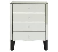 Orsina Sturdy 4 Drawer Chest, Functional Design Sturdy Chest For Hallway, Tall 3 Drawer Chest For Livingroom