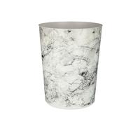Orsina Sturdy ABS Plastic Waste Bin, Modern Marble Look Rubbish Bin, Functional Recycling Bin, Waste Bin in Grey Orsina Grey