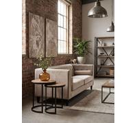 Orsina Sturdy Chevron Side Tables, Durable Side Table By Couch For Livingroom, Versatile Small Table For Outdoor