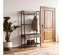 Orsina Sturdy & Durable Oak Storage Unit, Versatile Spacious Storage, Easily Maintained Tall Cupboard in Dark Brown Orsina Dark Brown