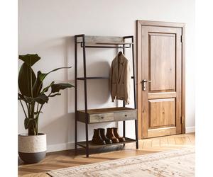 Orsina Sturdy & Durable Oak Storage Unit, Versatile Spacious Storage, Easily Maintained Tall Cupboard in Dark Brown Orsina Dark Brown