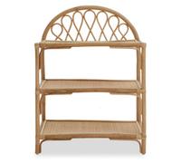 Orsina Sturdy Three Tier Natural Rattan Shelf Unit, Durable Shelving Unit, Versatile Shelf Unit, Kitchen Rack