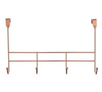 Orsina Stylish 4 Hook Rose Gold Over Door Hanger, Functional Over Door Coat Hanger, Sturdy Design Hanging Rack Orsina Gold