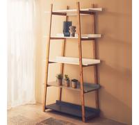 Orsina Stylish 5 Tier Shelf Unit, Sustainable Large Shelving Unit For Bedroom, Handcrafted Shelves For Livingroom