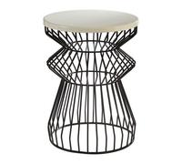 Orsina Stylish And Versatile Side Table With Curved Base Elegant Design Lounge Table, Easy To Maintain Bedside Table