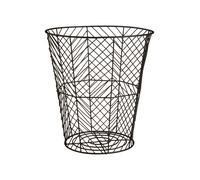 Premier Housewares Stylish Black Powder Coat Storage Basket | Functional Storage Basket For Kitchen | Durable Decorative Basket For Storage | Metal Wire Constructed Storage Basket