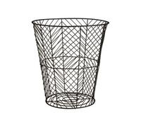 Premier Housewares Stylish Black Powder Coat Storage Basket | Functional Storage Basket For Kitchen | Durable Decorative Basket For Storage | Metal Wire Constructed Storage Basket