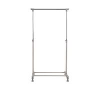 Premier Housewares Hanging Clothes Rail with Wheels - Grey/Chrome