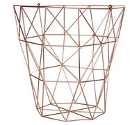 Orsina Stylish Copper Finish Storage Basket, Functional Storage Basket For Kitchen, Durable Decorative Basket Orsina Copper