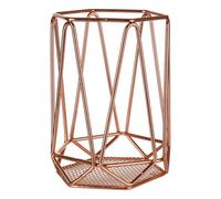 Premier Housewares Vertex Utensil Holder - Copper Plated,12 x 12 x 16 cm
