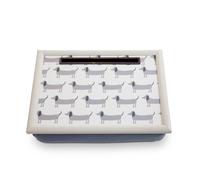 Orsina Stylish Dachshund Lap Tray with Ipad Holder, Cushioned Base Tray For Bedroom, Raised Rim Kitchen Tray in White Orsina White