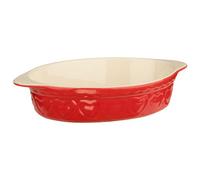 Stylish Design 1400Ml Red Baking Dish, Durable Baking Dish, Stoneware Constructed Small Oven Dish For Dinner