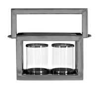 Orsina Stylish Design 2 Light Lantern, Elegant Design Large Lantern in Silver Orsina Silver