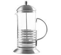 Orsina Stylish Design 8 Cup Cafetiere, Advanced Filtration System Small Cafetiere, Comfortable Grip Coffee Cafetiere in Silver Orsina Silver