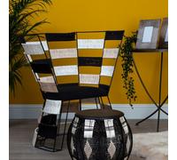 Orsina Stylish Design Beige, Black And White Chair, Contemporary Occasional Chair, Comfortable Accent Chair