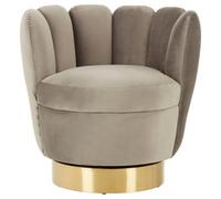 Orsina Stylish Design Grey Velvet Chair, Comfortable Occassional Armchair, Quality Constructed Accent Armchair