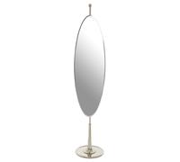 Orsina Stylish Design Oval Mirror, Mid Century Hallway Mirror, Elegant in Silver Orsina Silver