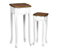 Orsina Stylish Design Set Of Two Accent Tables, Stable Constructed Kitchen Side Table, Robust Breakfast Corner Table