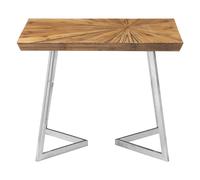 Orsina Stylish Design Side Table, Durable Constructed Rectangular Side Table, Unique Modern Side Table For Lounge in Silver Orsina Silver