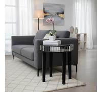 Orsina Stylish Design Side Table, Practical Design Bedside Table For Bedroom, Glamorous Side Table For Livingroom in Black Orsina Black