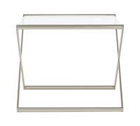 Orsina Stylish Design Side Table, Stable Constructed Kitchen Side Table For Breakfast, Robust Breakfast Table in Clear Orsina Clear