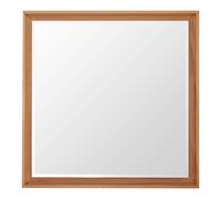 Orsina Stylish Design Square Wall Mirror, Mid Century Hallway Mirror For Livingroom, Elegant Modern Mirror in Brown Orsina Brown