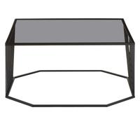 Orsina Stylish Grey Glass Top Black Coffee Table with Openwire Frame, Coffee Table For Living Room & Hallway Orsina Grey