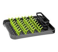 Orsina Stylish Grey & Lime Green Dish Drainer, Functional Dish Drainer For Kitchen, Practical Design Dish Drainer Orsina Green