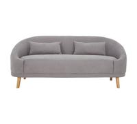 Orsina Stylish Grey Linen Sofa, Contemporary Seater Sofa For Livingroom, Comfortable Mid Century Sofa For Bedroom