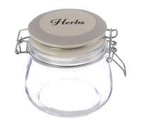 Orsina Stylish Herbs Storage Jar, Durable Glass Jar With Lid For Kitchen Counter, Versatile Airtight Storage Jar in Clear Orsina Clear