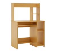 Interiors by Premier Housewares Home Office Desk Brown - Size: 90 x 50 x 128cm - Wilko