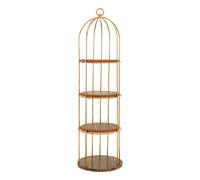 Orsina Stylish Large Cage Design Bookshelf, Durable Bird Cage Design Book Storage Shelf, Spacious Tall Book Shelf