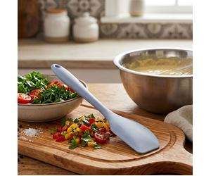 Orsina Stylish Light Pink Silicone Spatula, Kitchen Turner With Flat Edge, Non-Stick & Stain Resistant Rubber Spatula in Grey Orsina Grey