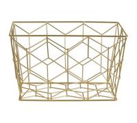 Premier Housewares Vertex Contour Matte Gold Storage Basket