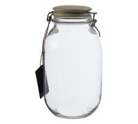 Orsina Stylish Medium Storage Jar, Durable Glass Jar With Lid For Kitchen Counter, Versatile Airtight Storage Jar