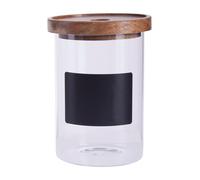 Orsina Stylish Multipurpose Chalkboard 950ml Storage Jar, Durable Jar With Lid For Counter, Airtight Storage Jars in Clear Orsina Clear