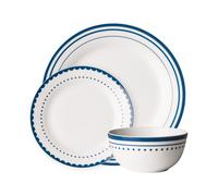 Orsina Stylish Saturn 12 Piece Blue Dinner Set, Durable Dinner Set For Dinner, Contemporary Design Crockery Set Orsina Blue
