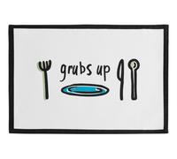 Orsina Stylish Set Of Four Doodle Grubs Up Placemats, Practical Placemats Set Of 4, Cotton Placemats For Table