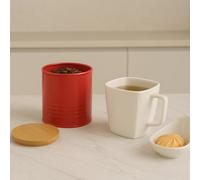 Maison by Premier Set Of Three Alton Cannisters Premier Housewares Red One Size