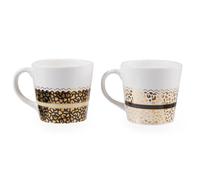 Orsina Stylish Set Of Two Mugs, Leopard Print Design Coffee Mugs For Kitchen, Durable Set Of Two Mugs For Breakfst Orsina Multicolor