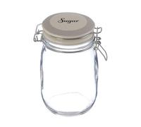 Orsina Stylish Sugar Storage Jar, Durable Glass Jar With Lid For Kitchen Counter, Versatile Airtight Storage Jar in Clear Orsina Clear