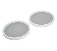 Orsina Stylish White And Grey Turntables, Durable Best Turntables, Versatile Turntables For Breakfast In Bedroom