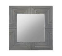 Orsina Suar Wall Mirror, Grey, Wood, Wood