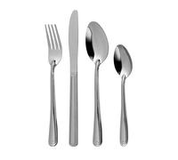 Orsina Sweetheart 16-Piece Stainless Steel Cutlery Set, Elegant Silverware Set for Everyday Dining in Silver Orsina Silver