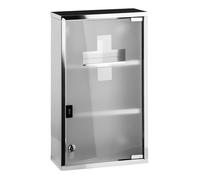 Orsina Tall Medicine Cabinet in Silver Orsina Silver