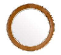 Orsina Tan Genuine Leather Wall Mirror