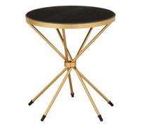 Orsina Templar Black Marble Top Side Table